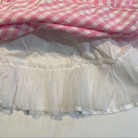 4/$25 - Specialty Baby Pink Gingham Dress with Green Polka Dot Ribbon Accents - Picture 8 of 8